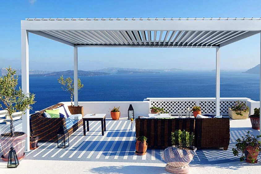 Electric Louvered Awning