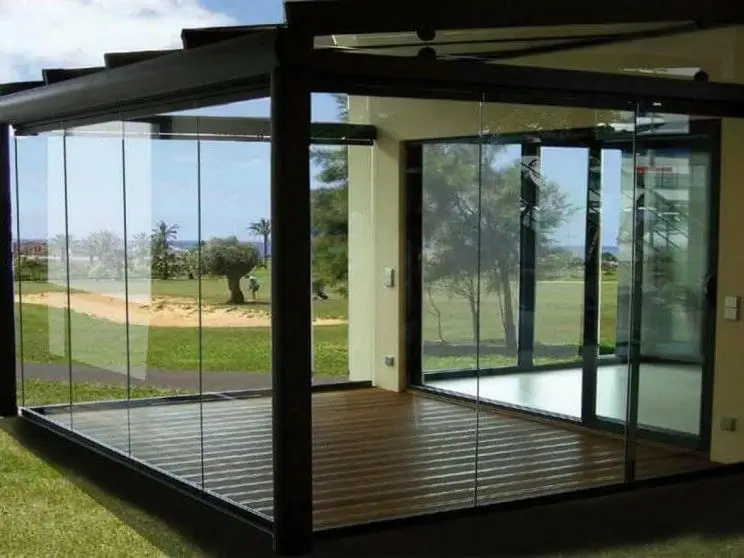 Aluminum and glass porch enclosure materials