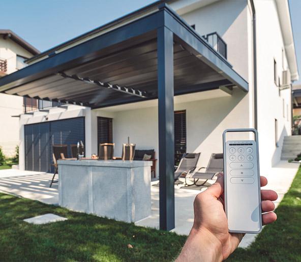 Motorized Louvered Pergola