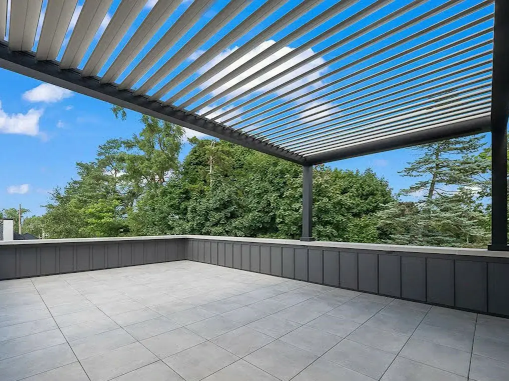 Remote Controlled Louvered Aluminium Pergola