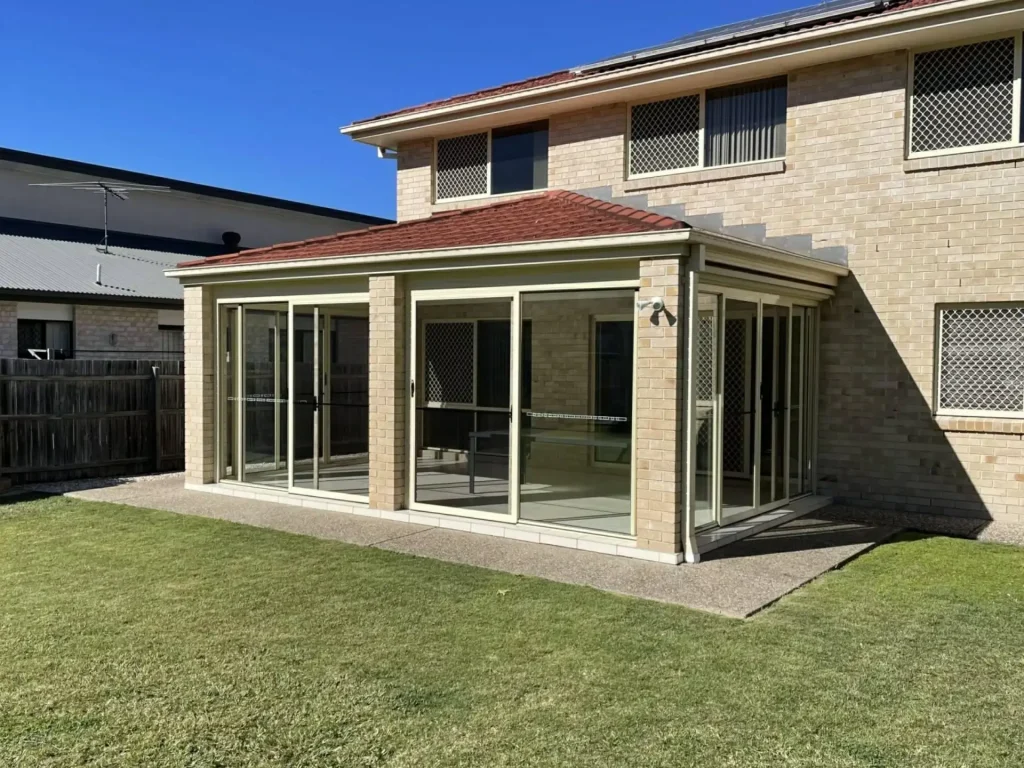 Residential patio enclosure increasing outdoor living space and property value